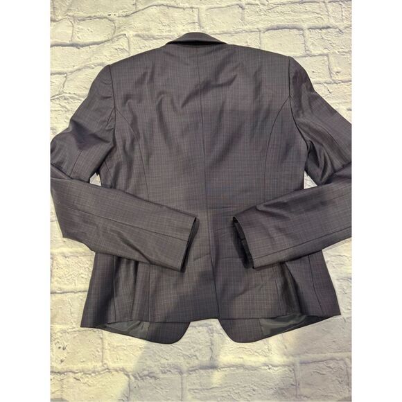 Reiss Raffy Jon checked plum ladies suit blazer size US 8 / UK 12 EUC - Picture 6 of 9